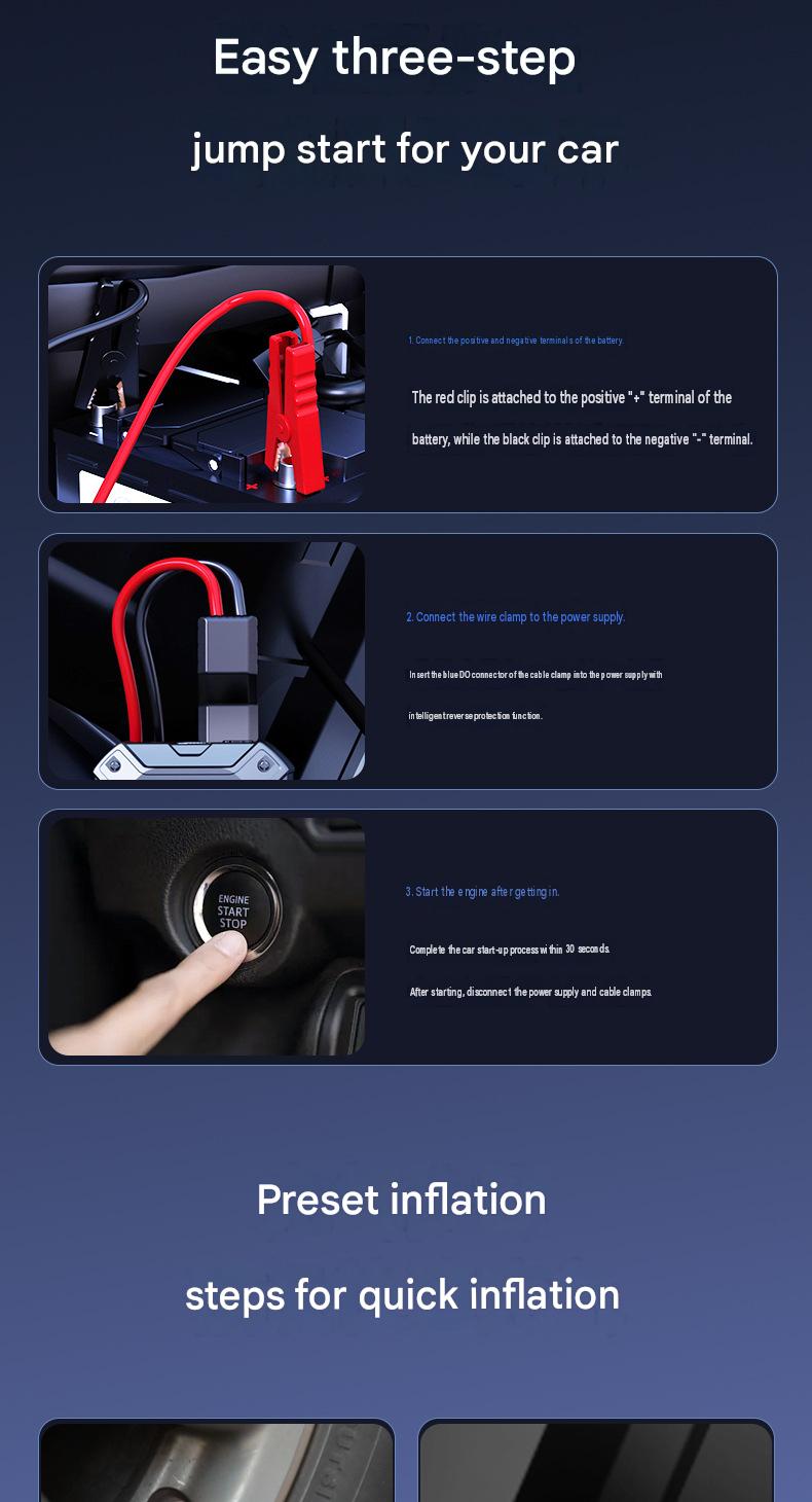 4-in-1 Jump Starter & Inflator
