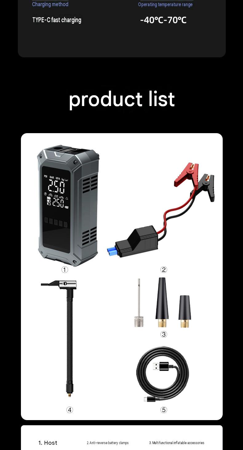 4-in-1 Jump Starter & Inflator