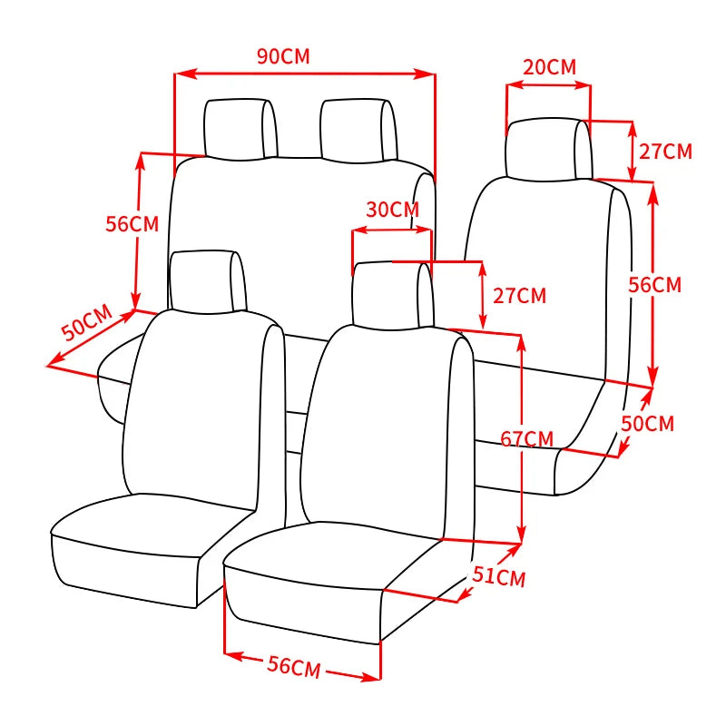Universal Car Seat Cover Set