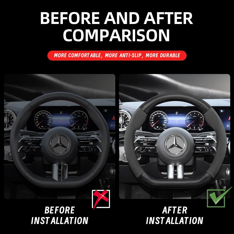 Mercedes Suede Steering Cover