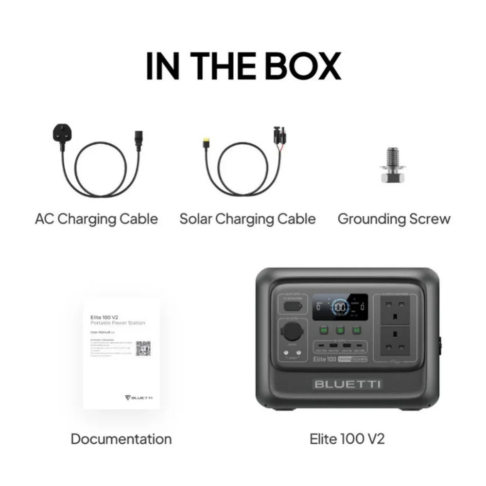 BLUETTI Elite 100 V2 Renew 1800W Power Station